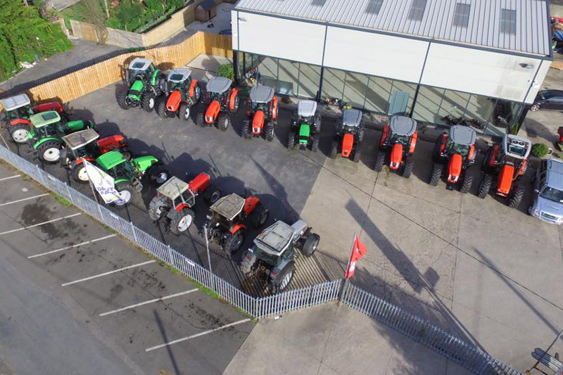 Cavan Autotrac dealership yard in Cavan
